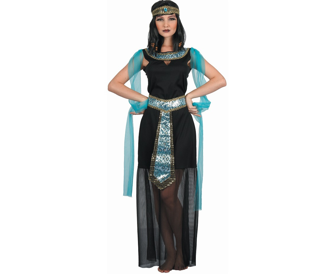 Role play-set for adult Egyptian Queen (dress, headpiece, belt), size M